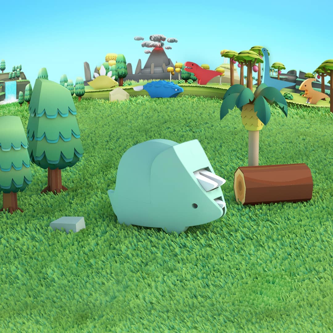 HALFTOYS PH TRICERA – 3D Magnetic Triceratops Puzzle Toy for Kids & Collectors | STEM Educational Dinosaur with Skeleton & Diorama