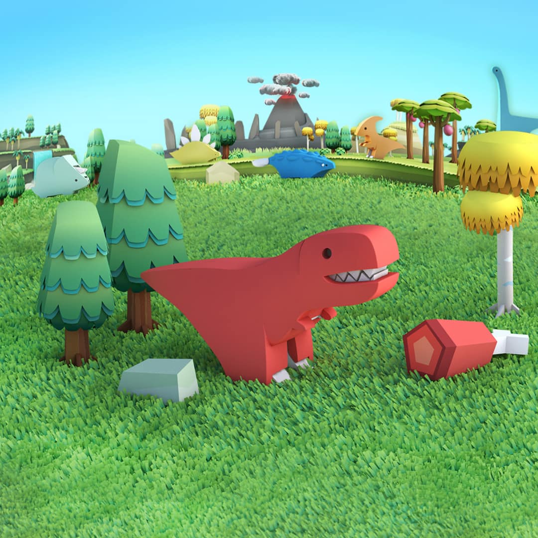 HALFTOYS PH T-REX – 3D Magnetic Tyrannosaurus Rex Puzzle Toy for Kids & Collectors | STEM Educational Dinosaur with Skeleton & Diorama